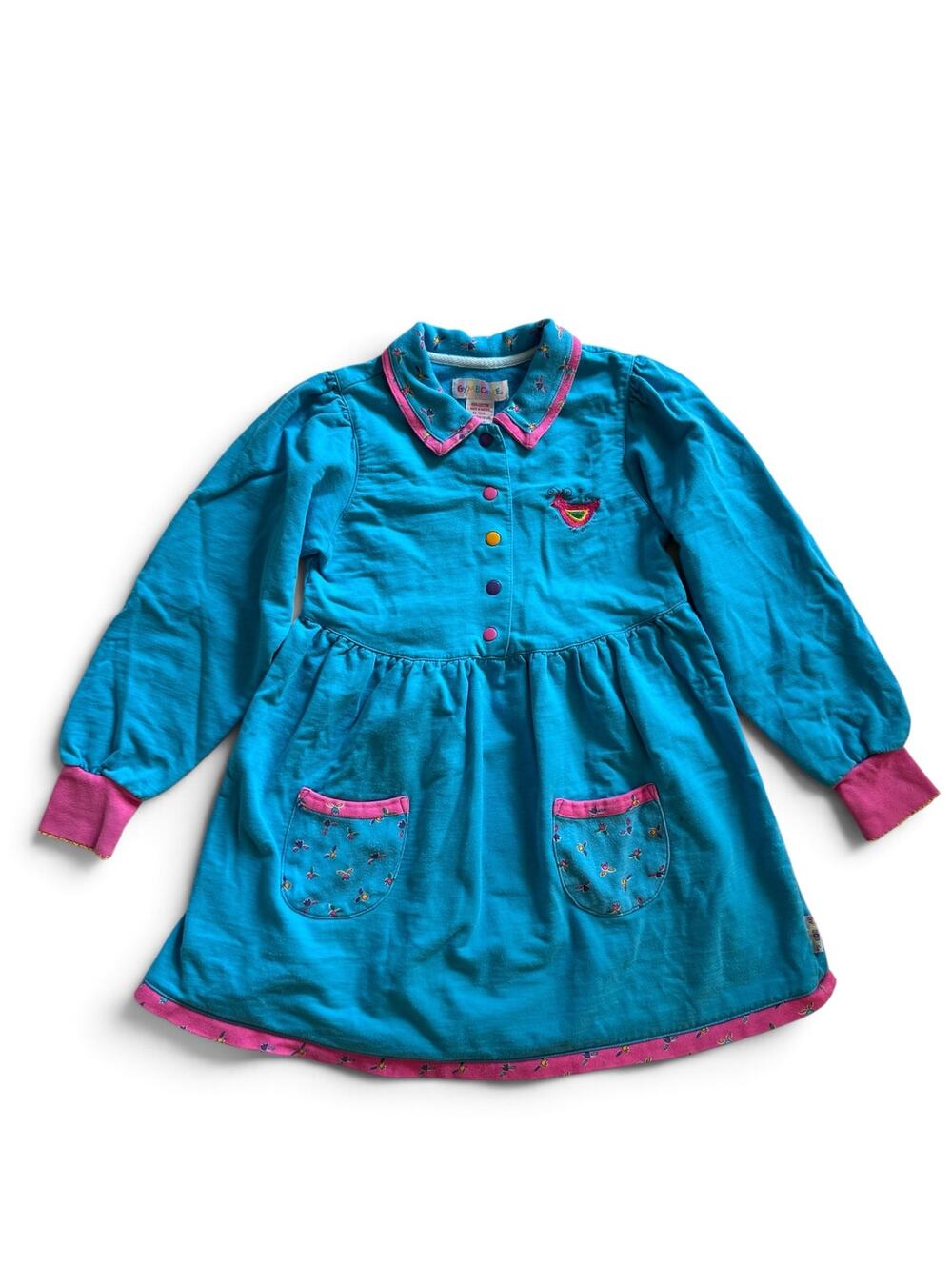 Vintage Gymboree collared dress with tulip trim